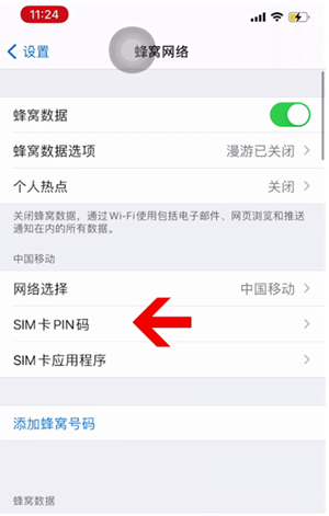 凤岗镇苹果14维修网分享如何给iPhone14的SIM卡设置密码 